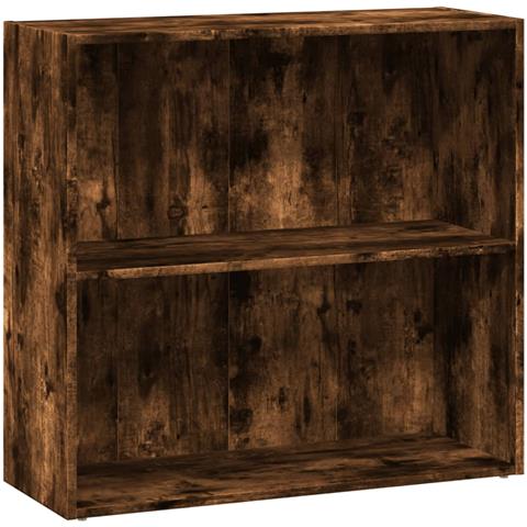 Libreria Rovere Fumo 80x30x77 Cm In Legno Multistrato - Foto 2