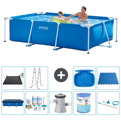 Piscina Fuori Terra - Rettangolo - 260x160x65 Cm - Blu - Include Accessori Coordinati A106 - Foto 1