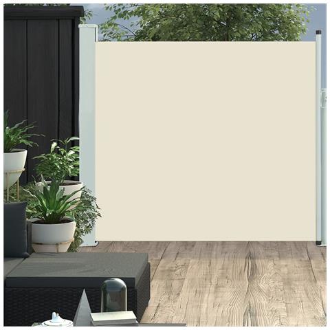 Lusso Casadino -  Tenda Laterale Retrattile Per Patio 170x300 Cm Crema - Foto 6