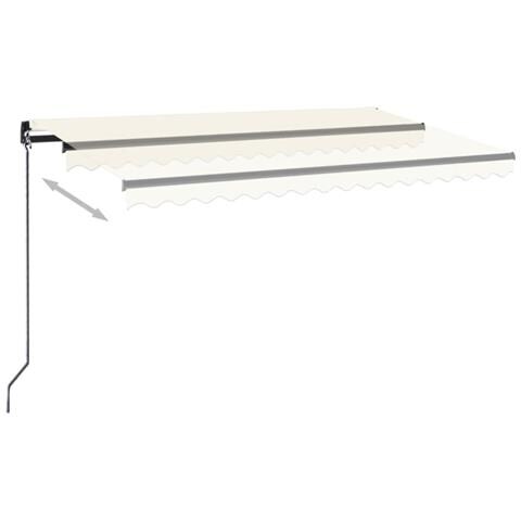 Lusso Casadino -  Tenda Da Sole Retrattile Manuale 400x350 Cm Crema - Foto 2