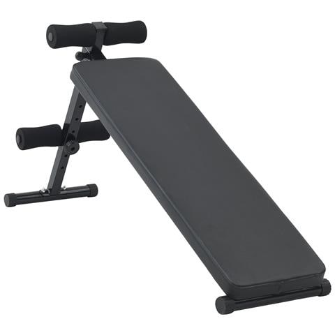 Panca per Sit Up 150 kg Pieghevole e Altezza Regolabile 48-68 cm Acciaio - Foto 1