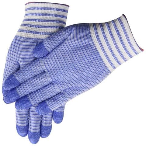 Guanti Da Lavoro In Nylon - 200g Motivo Zebrato Blu, 12 Paia - Leggeri E Resistenti All'abrasione - Foto 3