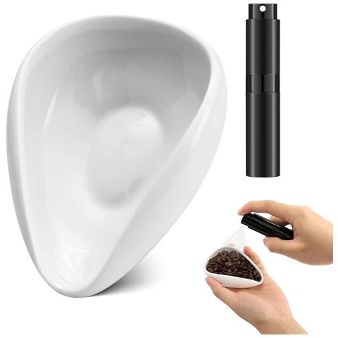 Set Tazza Dosatrice Per Chicchi Di Caffè - Vassoio Di Misurazione E Flacone Spray Per Espresso Beige - Foto 1