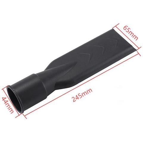 Bocchetta Piatta Per Aspirapolvere 44mm - Materiale Abs, Colore Nero - Foto 4