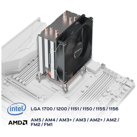 Dissipatore CPU ad Aria UNYCOOL H40 per Socket Intel e AMD - Foto 6
