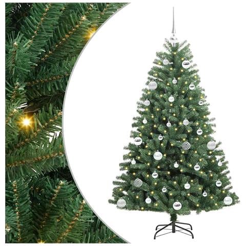 Albero di Natale Artificiale con Rami Pieghevoli Verde 150 cm - Foto 1