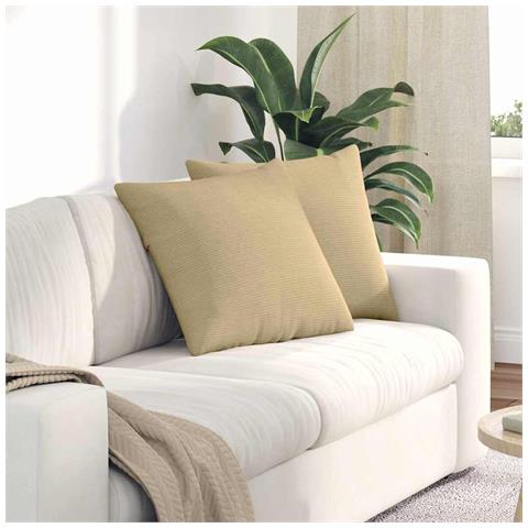 Cuscini da Divano 2 pcs Grigio Verde 50 x 50 cm - Foto 2