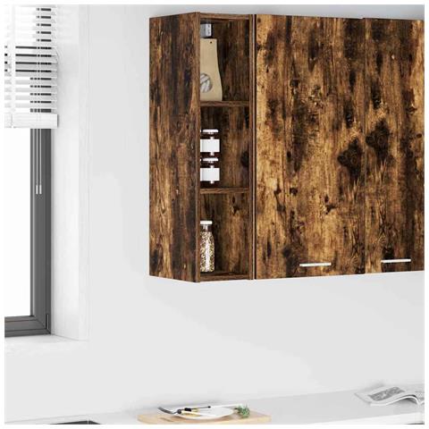 Armadio pensile Riga Rovere fumé 20 x 29,5 x 80 cm - Foto 2