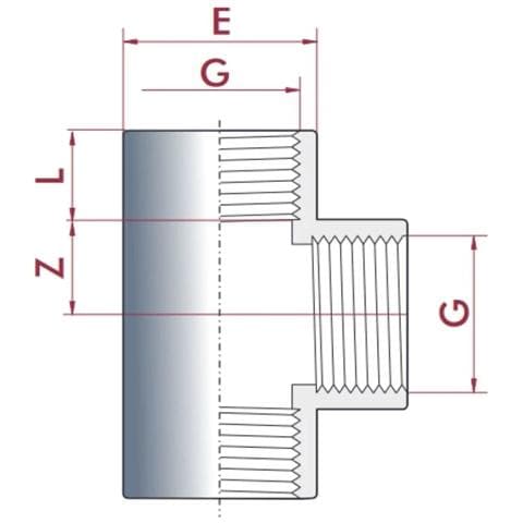 Raccordi Pvc  Giunto A T In Pvc Da 1 Pollice  Connettori Per Tubi Pvc - Foto 2