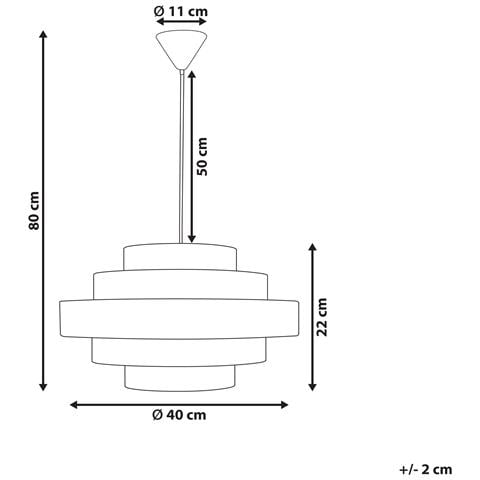 Lampadario Erebato Lino Marrone - Foto 7