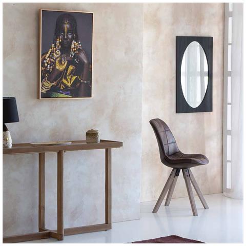 Sedia Imbottita Marrone 48x44x47/84h - Foto 2