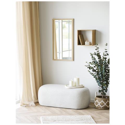 Specchio Da Parete Scottsdale Con Cornice In Legno Naturale 45x75 Cm - Foto 6