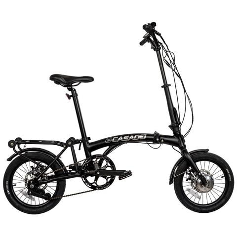 Bici E-bike Pieghevole 16 Batteria Integrata Samsung 36v 7ah Motore Anteriore 250w 35nm Bicicletta Trasporto Agevolato - Taglia Unica Nero Opaco - Foto 1