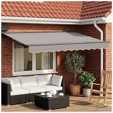 Telaio tenda elettrica con LED Antracite 2,5 x 2 m Alluminio - Foto 2