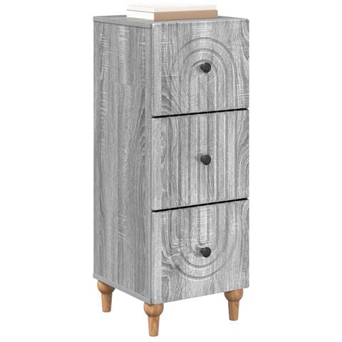 Mobile con Cassetti Grigio Sonoma 33 x 34,5 x 90 cm - Foto 2