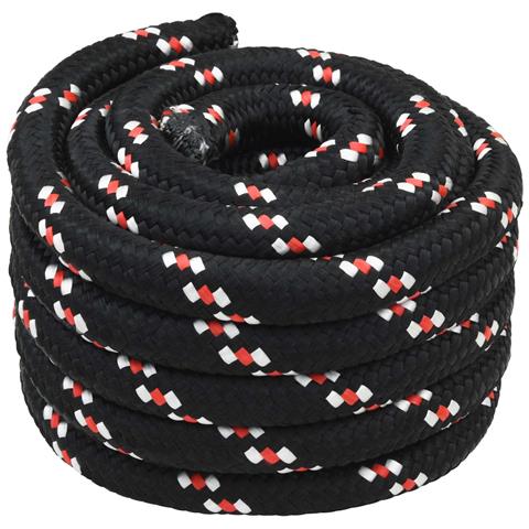 Corda da Barca 10 m 5 Nero e Rosso PP - Foto 1