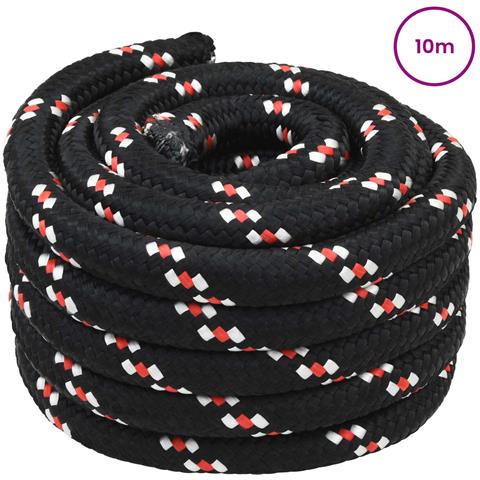Corda da Barca 10 m 5 Nero e Rosso PP - Foto 2