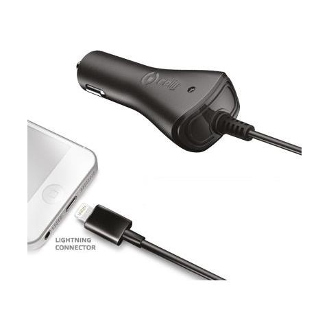 Caricabatterie da Auto da 1A per iPhone / iPad / iPod Colore Nero - Foto 2