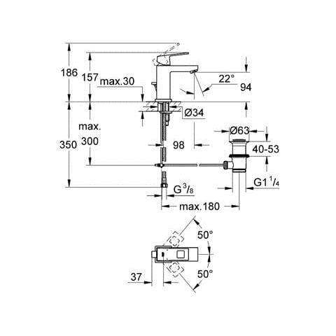 Rubinetto bidet Grohe ecube - Foto 2