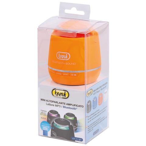 Mini Speaker Bluetooth Vivavoce Led Aux-in Xp 71 Bt Arancio - Foto 2