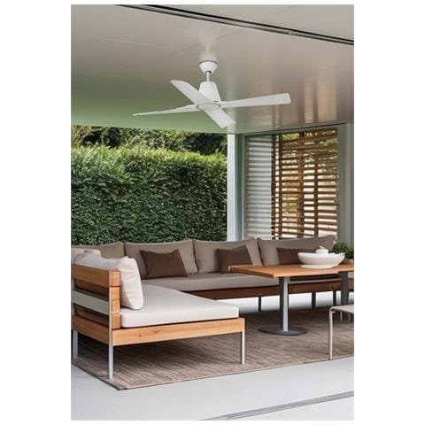 Ventilatore a soffitto senza luce bianco - Foto 22