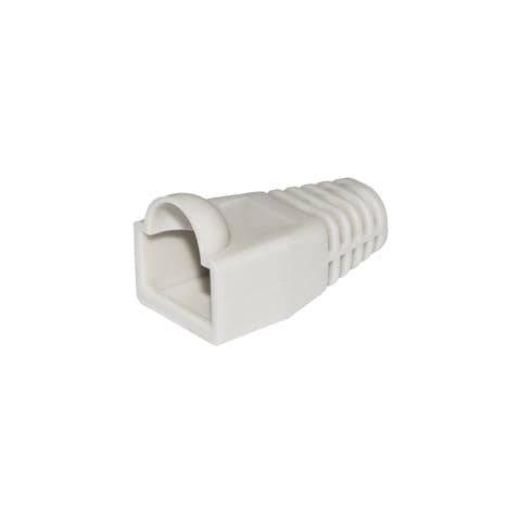 Confezione 100 Copriconnettori 6mm Per Plug Rj45 8 Poli Cavo Cat 5e- 6 Grigio - Foto 2