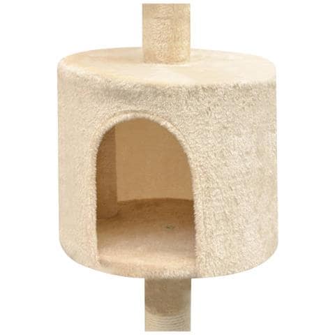 Albero Per Gatti Con Tiragraffi Sisal 125 Cm Beige - Foto 4