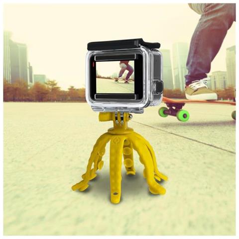 Squiddy Mini Treppiede Flessibile per Fotocamere e Smartphone - Colore Giallo - Foto 5