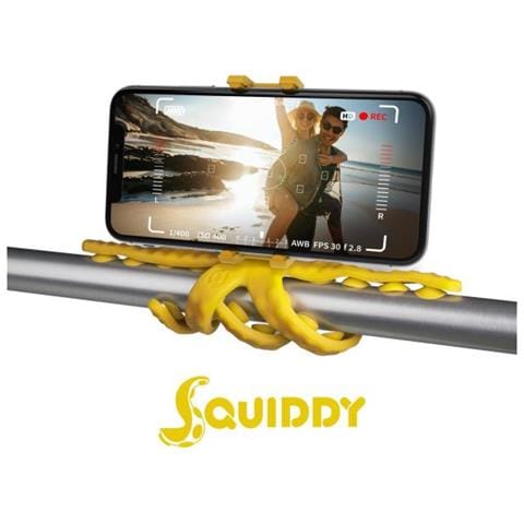 Squiddy Mini Treppiede Flessibile per Fotocamere e Smartphone - Colore Giallo - Foto 1