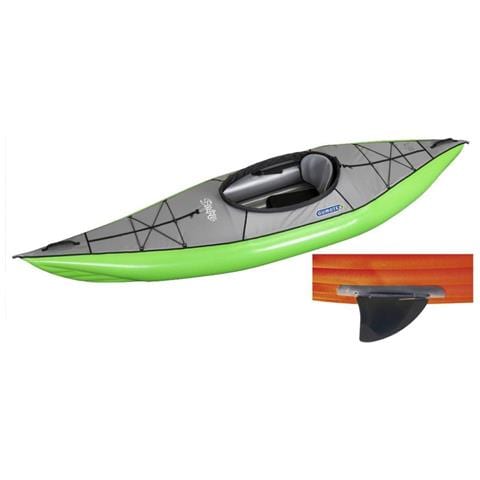 Canoa Gonfiabile Swing 1 Verde Con Pinna 043910-g (1c/11c) - Foto 2