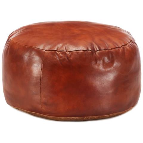 Pouf Tanno 60x30 Cm In Vera Pelle Di Capra - Foto 1