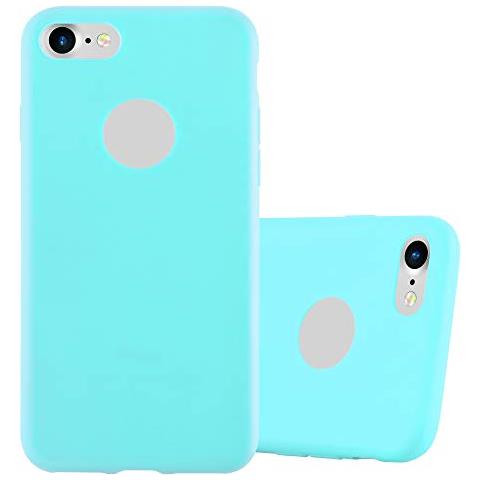 Custodia Compatibile Con Apple Iphone 7 / 7s / 8 / Se 2020 In Candy Blu - Coperchio Protettivo In Silicone Tpu Flessibile - Foto 1
