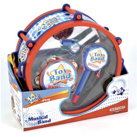 Kit Musicale Assortito Tamburo Cembalo Nacchere Armonica E Maracas - Foto 1