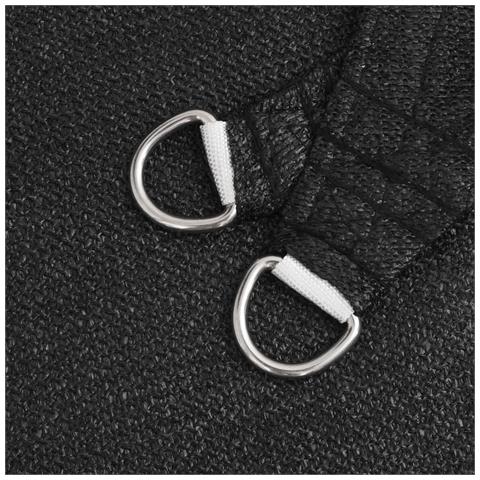 Vela Parasole 160 g / m² Nera 2,5x5 m in HDPE - Foto 2