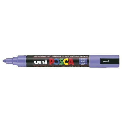 uni POSCA PC-5M, Lillà, Nero, Lillà, Tipo di punta, Medio, Inchiostro a base di acqua - Foto 1