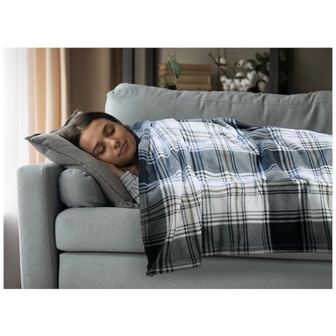 Plaid Divano Tartan Scozzese A Quadri Coperta Inverno Calda Morbida 2 Piazze Grigio - Foto 10