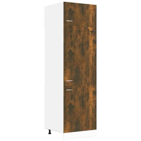 Armadio per Frigo “Lyon” Rovere Fumo 60x57x207 cm - Foto 1