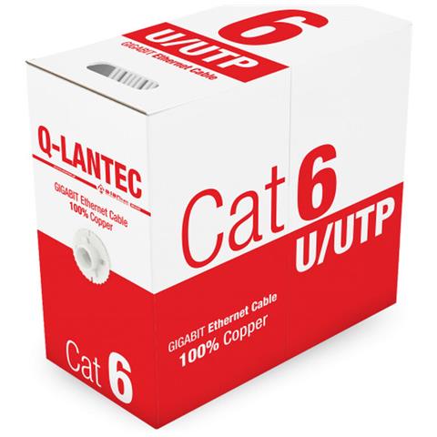 Kiu6pvc305q Cavo Di Rete Rigido Utp Categoria 6 Kiu6pvc305q Grigio Chiaro 305 M - Foto 1