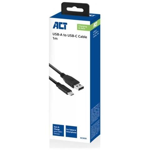 Ac3020 Cavo Usb 1 M Usb 3.2 Gen 1 (3.1 Gen 1) Usb A Usb C Nero - Foto 3