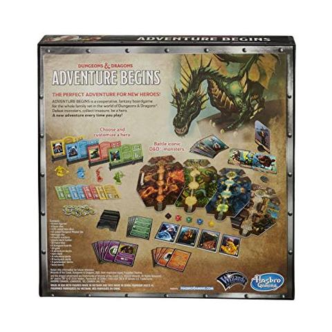 Dungeons & Dragons Adventure Begins, Gioco Da Tavolo Fantasy Cooperativo, Ingresso Rapido Al Mondo Di D&d, Gioco Per Famiglie Per 2-4 Giocatori, Da 10 In Su - Foto 3