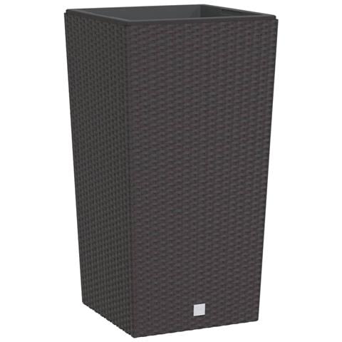 Fioriera Con Interno Rimovibile Marrone 21 / 49 L Pp Rattan - Foto 1