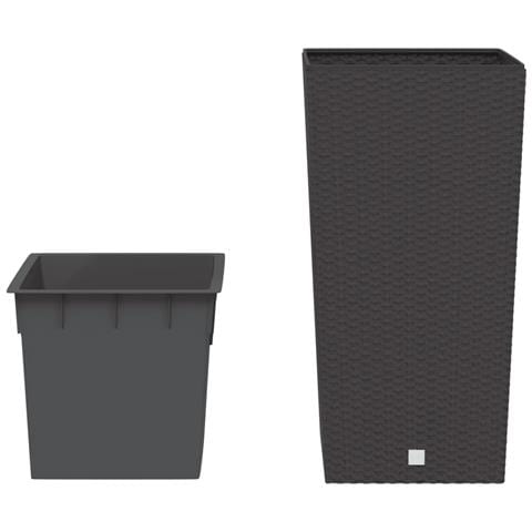 Fioriera Con Interno Rimovibile Marrone 21 / 49 L Pp Rattan - Foto 2