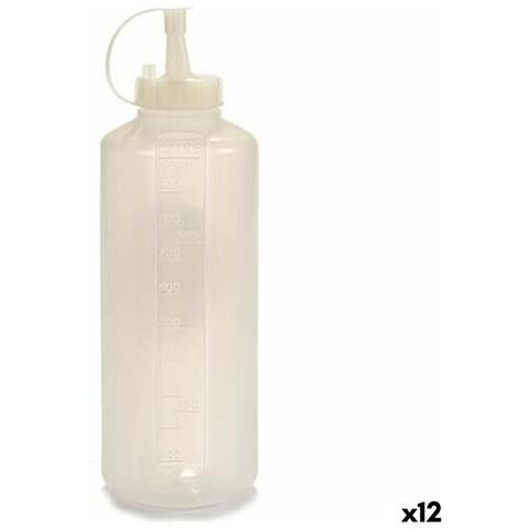 Barattolo Per Salse Trasparente Plastica 1 L (12 Unità) - Foto 1