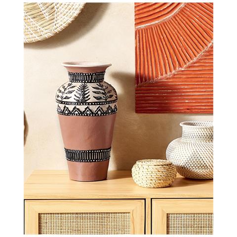 Vaso Decorativo Siak Ceramica 40 Cm Marrone - Foto 7