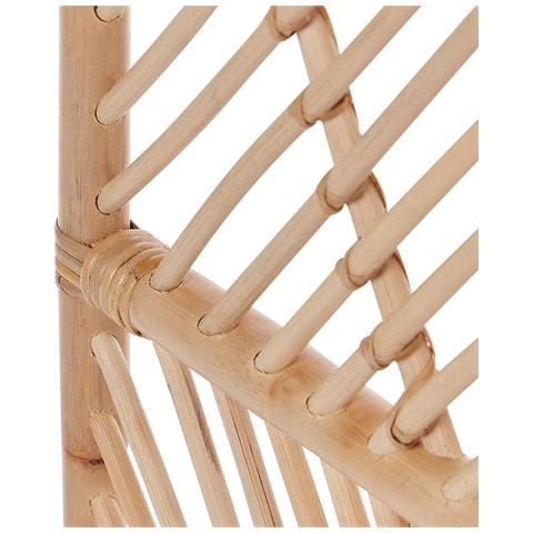 Paravento 3 Pannelli Rattan Naturale 106 X 180 Cm Cosenza - Foto 2