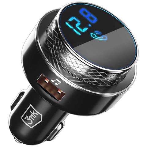 Trasmettitore Fm Bluetooth Presa Accendisigari Usb Quick Charge 30w, Nero - Foto 1