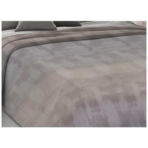 Copriletto Piquet Primavera Estate 100% Cotone Disegno Arcobaleno Matrimoniale Beige - Foto 2