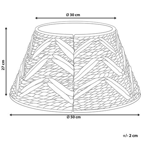 Copri Base Per Albero Di Natale Sapin Giacinto D'acqua Naturale 50 Cm - Foto 8