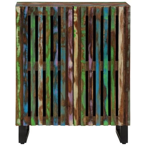 Credenza 60x34x75 Cm In Legno Massello Di Acacia - Foto 2