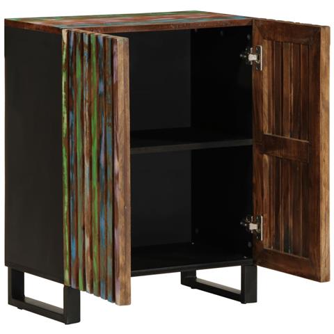 Credenza 60x34x75 Cm In Legno Massello Di Acacia - Foto 3